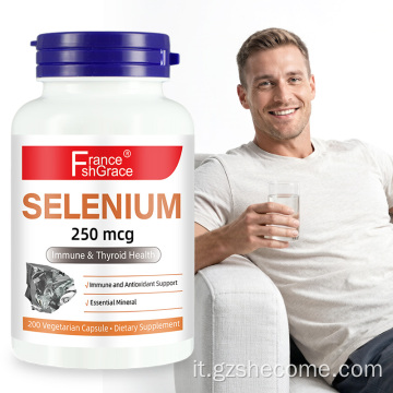 Supporto immunitario in capsule di selenio Shecome